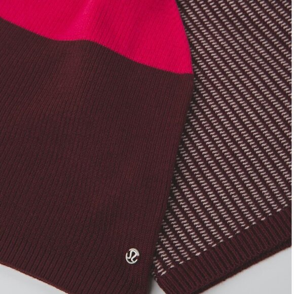 RARE Lululemon 2pack Merino Wool Bordeaux Purple Pink Beanie Hat NWOT - Picture 7 of 15